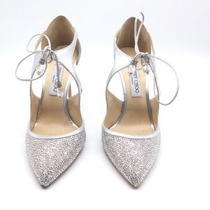 Jimmy Choo Vanessa 100 crystal/silver
